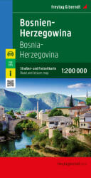 Bosznia - Hercegovina autótérkép 2023 (ISBN: 9783707922035)