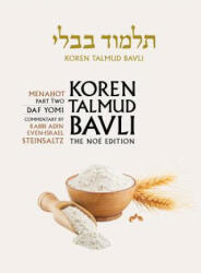 Koren Talmud Bavli, Noe Edition, Vol 36: Menahot Part 2, Hebrew/English, Daf Yomi B&w - Adin Steinsaltz (ISBN: 9789653016422)