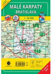 127. Kis Kárpátok térkép, Kis-Kárpátok turistatérkép - Pozsony környéke, Malé Karpaty - Bratislava VKÚ 1: 50 000 (ISBN: 9788099934581)