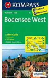 1a. Bodensee West turista térkép Kompass (2013)