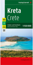 Kréta autós térkép Freytag Kréta szabadidő- és autótérkép 1: 150 000 (ISBN: 9783707921830)