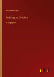 An Essay on Criticism (ISBN: 9783368365967)