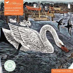 Adult Sustainable Jigsaw Puzzle Angela Harding: Southwold Swan: 1000-Pieces. Ethical, Sustainable, Earth-Friendly - Flame Tree Publishing (ISBN: 9781804176283)