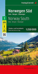 Norvégia dél autótérkép - Norwegen 1, Süd, Oslo - Bergen - Stavanger (ISBN: 9783707921601)