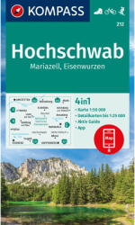 212. Hoschschwab turista térkép Kompass 1: 50 000 Hochschwab-Mariazell turistatérkép (ISBN: 9783991217749)