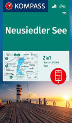 Fertő tó / Neusiedler See turistatérkép, kerékpáros térkép - KOMPASS 215 (ISBN: 9783991540267)