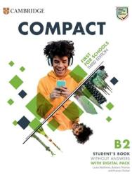 Compact First for Schools. Ediția a treia. Manualul elevului fără răspunsuri, cu pachet digital (ISBN: 9783125352469)