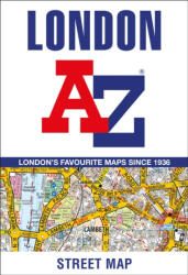 London térkép AZ kiadó London belváros térkép, zsebtérkép 1: 17 500 (ISBN: 9780008581787)
