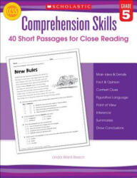 Comprehension Skills: Short Passages for Close Reading: Grade 5 - Linda Beech (ISBN: 9780545460569)
