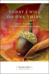 Today I Will Do One Thing (ISBN: 9781568380834)