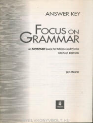 Focus on Grammar Advanced Key (ISBN: 9780201670455)