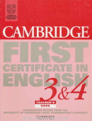 Cambridge First Certificate in English 3 & 4 Examination Papers Teacher's Book (ISBN: 9780521750899)
