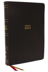NKJV Biblia, Ediție cu caractere foarte mari referință, piele maro legată, 43.000 referințe încrucișate, litere roșii, index pentru deget (ISBN: 9781400330034)