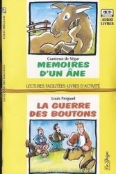 Memoires D'Un Áne / La Guerre Des Boutons avec CD Audio - La Spiga Lectures Facilités (ISBN: 9788871009728)