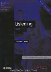Colin Campbell, Jonathan Smith: English for Academic Study: Listening Teacher's Book (ISBN: 9781859644997)