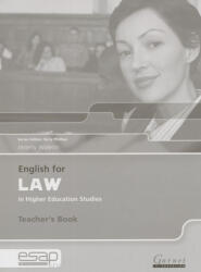 English for Law Teacher Book - Jeremy Walenn (ISBN: 9781859644188)