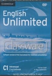 English Unlimited C1 Advanced Classware - Software version of the Coursebook for classroom presentation (ISBN: 9780521188425)