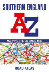 Southern England térkép, autós atlasz AZ kiadó (ISBN: 9780008560560)