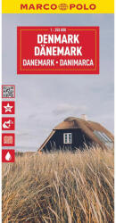 Dánia térkép, Dánia autós térkép Marco Polo 1: 300 000 (ISBN: 9783575017635)