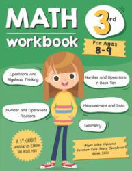Math Workbook Grade 3 (Ages 8-9): A 3rd Grade Math Workbook For Learning Aligns With National Common Core Math Skills - Tuebaah (ISBN: 9781070652627)