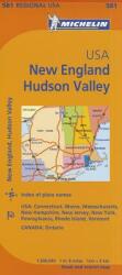 New England, Hudson Valley - Michelin 581 (ISBN: 9782067175211)
