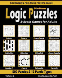 Medium Logic Puzzles & Brain Games for Adults - Khalid Alzamili (ISBN: 9789922636085)