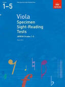 Viola Specimen Sight-Reading Tests ABRSM Grades 1-5 - from 2012 (ISBN: 9781848493544)