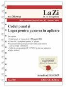 Codul penal si Legea pentru punerea in aplicare. Actualizat la 20. 10. 2023 - Valerian Cioclei (ISBN: 9786061813933)
