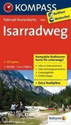 7016. Isarradweg kerékpáros térkép 1: 50 000 Fahrradtourenkarte (2013)