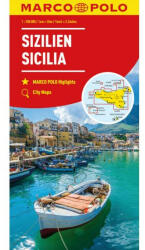Szicília térkép Szicília autós térkép Marco Polo 1: 200 000 2023 (ISBN: 9783575016751)