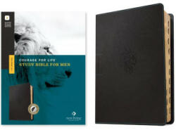 NLT Courage for Life Study Bible for Men, Filament-Enabled Edition (Leatherlike, Onyx Lion, Indexed) - Tyndale, Ann White (ISBN: 9781496475589)
