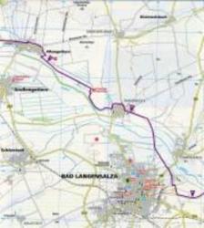 7010. Unstrutradweg kerékpáros térkép 1: 50 000 Fahrradtourenkarte (2013)