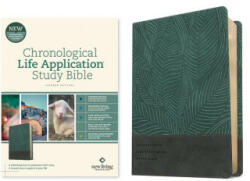 NLT Chronological Life Application Study Bible, Second Edition (Leatherlike, Slate Blue Leaf) - Tyndale (ISBN: 9781496475435)