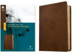 NLT Courage for Life Study Bible for Men, Filament-Enabled Edition (Leatherlike, Rustic Brown Lion) - Tyndale, Ann White (ISBN: 9781496475558)