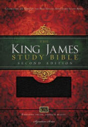 KJV Study Bible, Large Print, Bonded Leather, Black, Red Letter - Thomas Nelson (ISBN: 9781401679569)