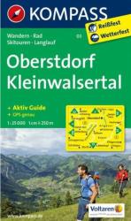 03. Oberstdorf turista térkép Kompass 1: 25 000 (2013)
