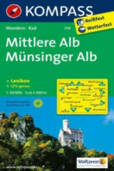779. Mittlere Alb, Münsinger Alb turista térkép Kompass (2013)