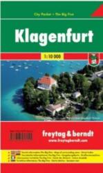 Klagenfurt 1: 10 000 City Pocket vízhatlan Freytag térkép PL 19 CP (2011)