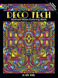 Deco Tech Stained Glass Coloring Book - John Wik (2013)