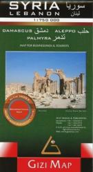 Szíria térkép Gizi Map 1: 750 000 (2013)