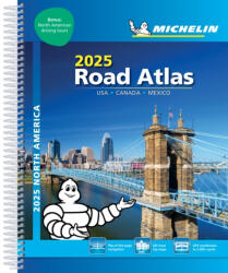 Michelin North America Road Atlas 2025: USA - Canada - Mexico (ISBN: 9782067263055)