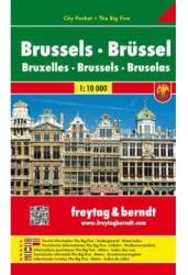 Brüsszel, 1: 10 000 City Pocket vízhatlan Freytag térkép PL 119 CP (2011)