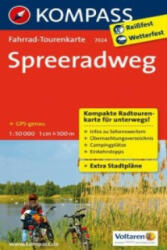 7024. Spreeradweg kerékpáros térkép 1: 50 000 Fahrradtourenkarte (2013)