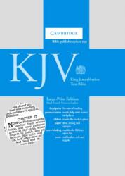 KJV Large Print Text Bible, Black French Morocco Leather, KJ653: T (ISBN: 9780521508810)
