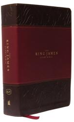 KJV, The King James Study Bible, Leathersoft, Burgundy, Thumb Indexed, Red Letter, Full-Color Edition - Thomas Nelson (ISBN: 9780718079871)