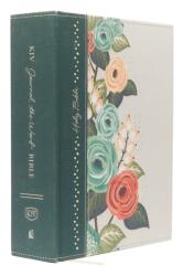 KJV, Journal the Word Bible, Large Print, Cloth over Board, Green Floral, Red Letter Edition (ISBN: 9780718090883)