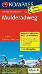 7028. Muldentalradweg kerékpáros térkép 1: 50 000 Fahrradtourenkarte (2013)