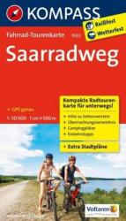 7032. Saarradweg kerékpáros térkép 1: 50 000 Fahrradtourenkarte (2013)