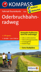 7034. Oderbruchbahnradweg kerékpáros térkép 1: 50 000 Fahrradtourenkarte (2013)
