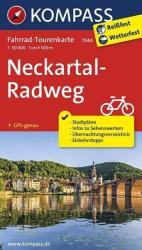 7044. Neckarradweg kerékpáros térkép 1: 50 000 Fahrradtourenkarte (2013)